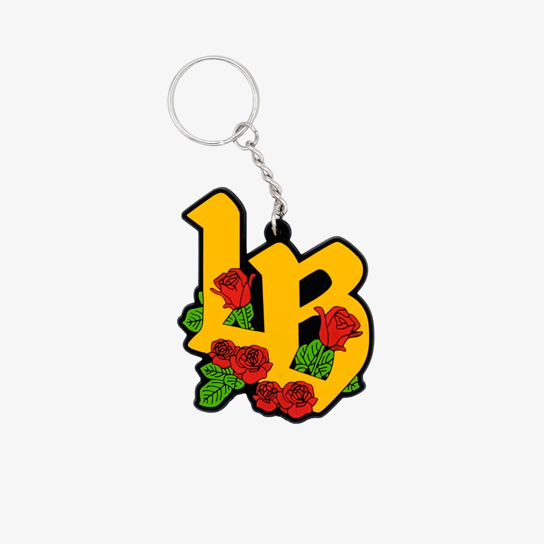 Long Beach Rose Key Chain
