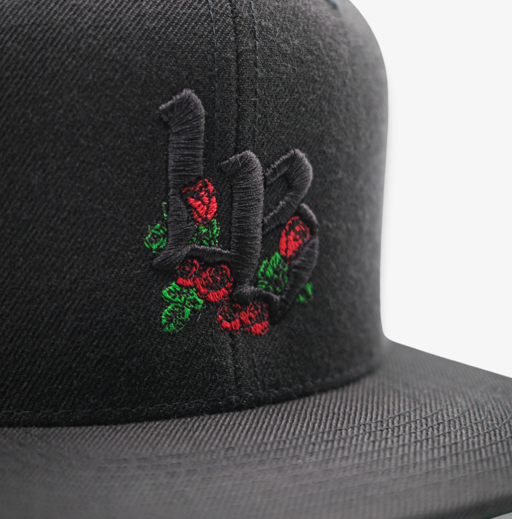Long Beach Snapback Rose Jet Black