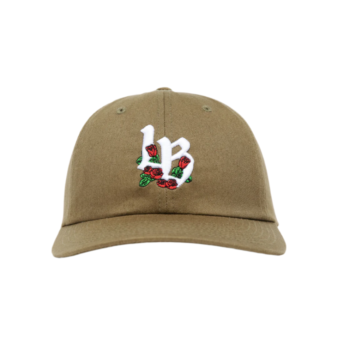 Long Beach Rose Dad Hat Olive