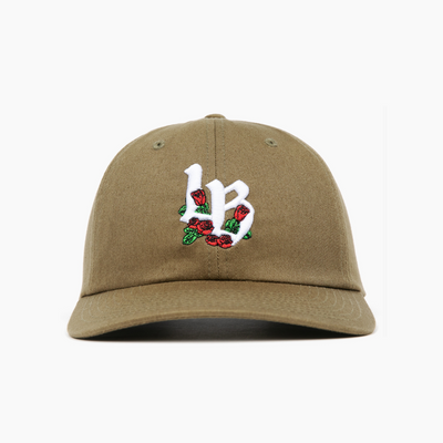 Long Beach Rose Dad Hat Olive
