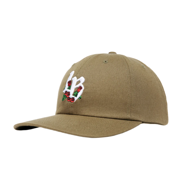 Long Beach Rose Dad Hat Olive