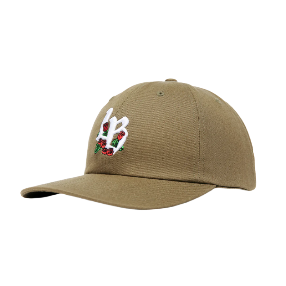 Long Beach Rose Dad Hat Olive