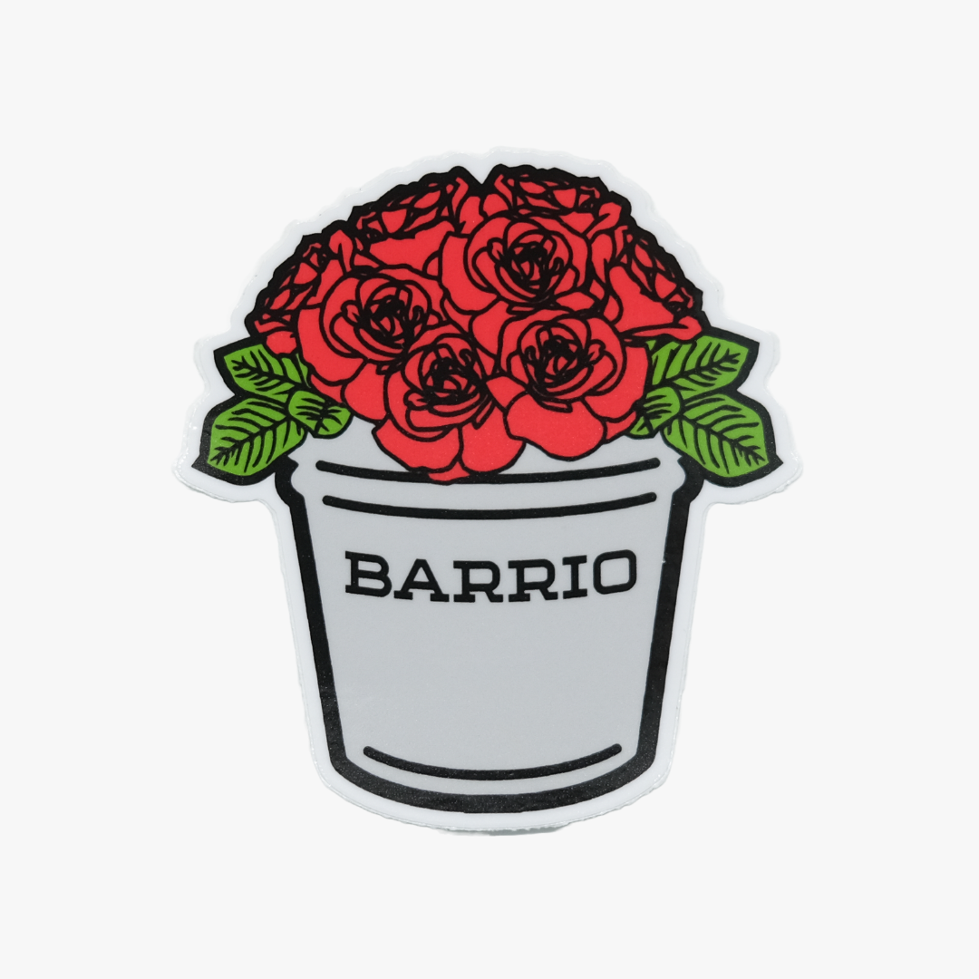 Barrio Rose Bucket Sticker