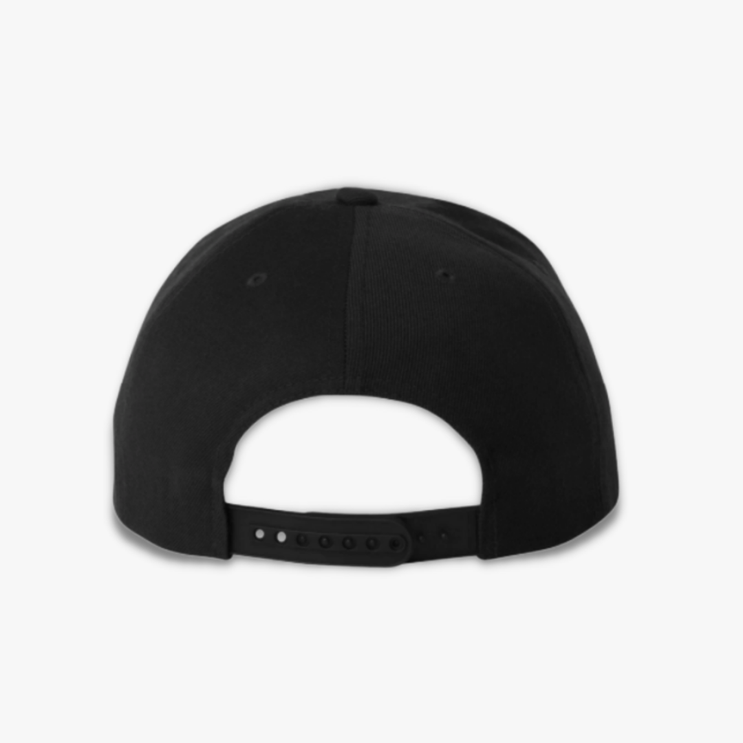 Retro Long Beach Snapback Hat - White Script
